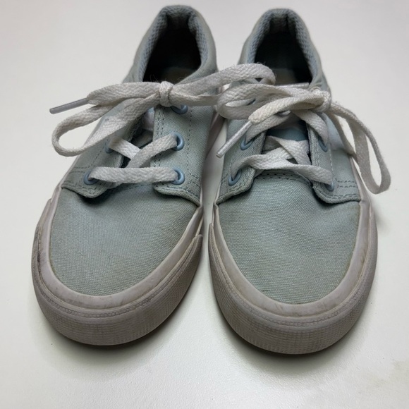 DC Skate Toddler Girls 11 Lace Up Pastel Baby Blue Skateboarding Sneaker - Picture 2 of 7